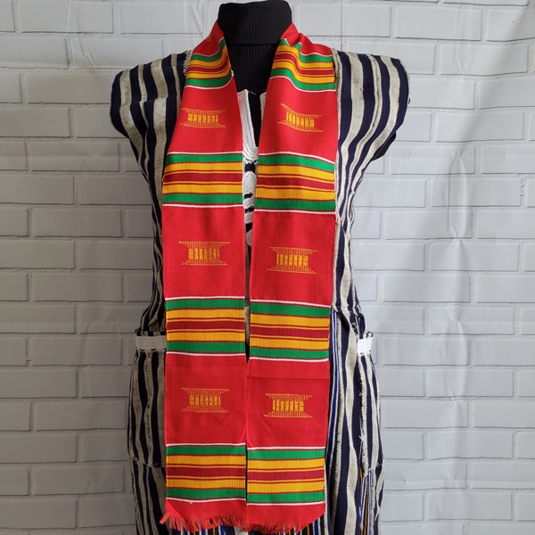 Red Kente Stoles