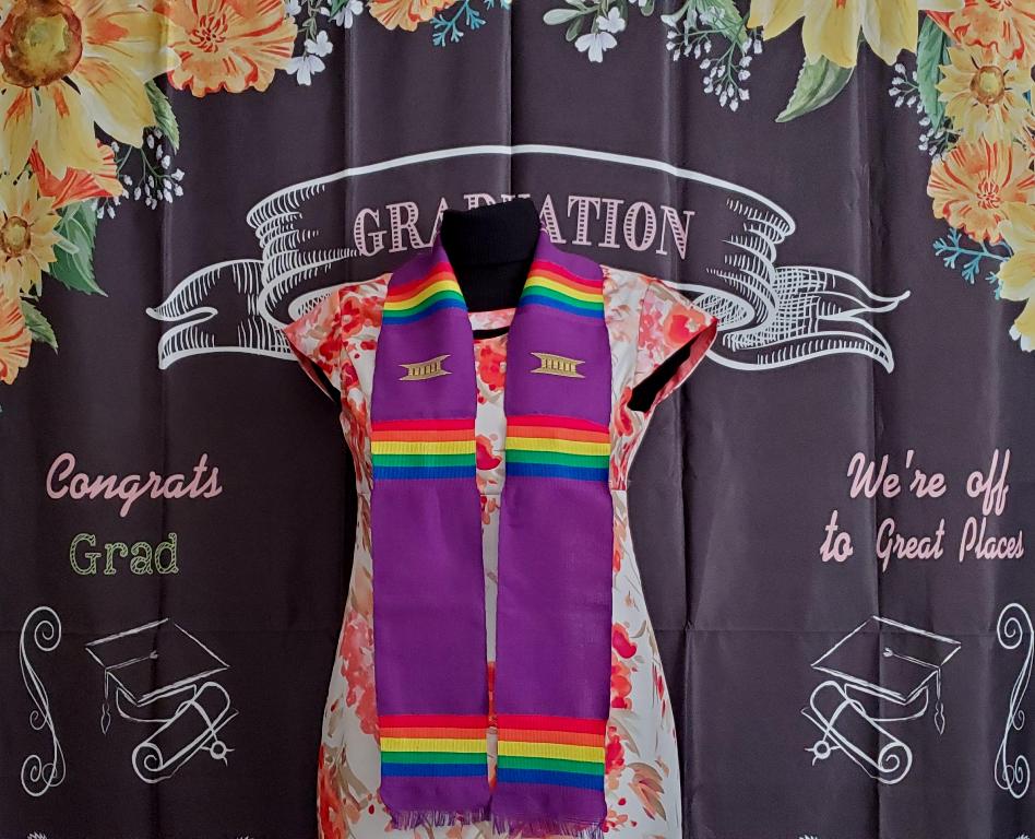 LGBT Graduation Custom Kente-Purple