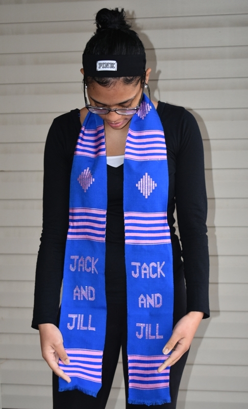 Jack and Jill- Blue and Pink Kente