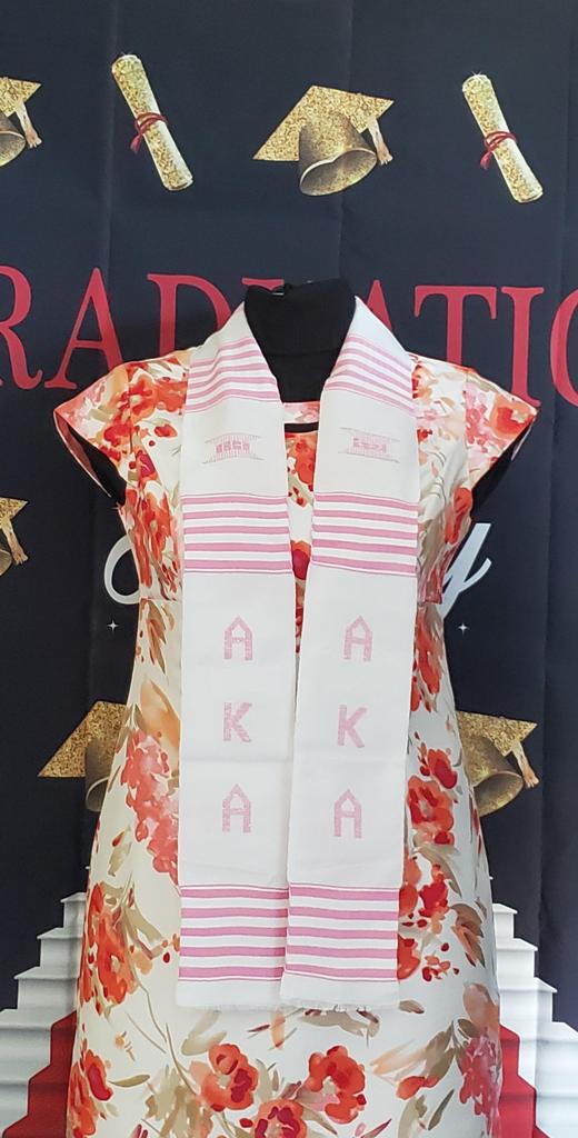 Alpha Kappa Alpha Kentes Pink & White