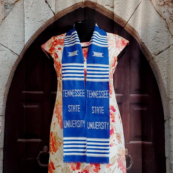 Tennessee State University Kente Stole Blue