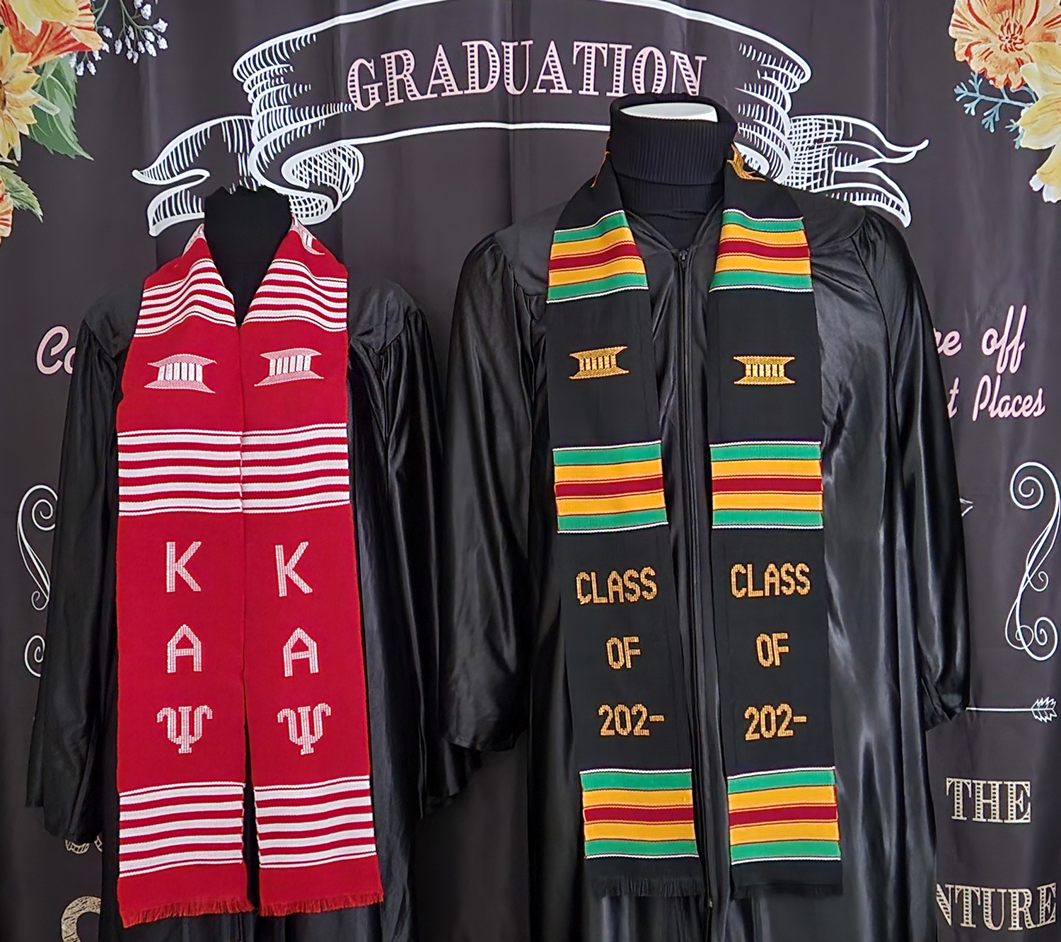 CLASS OF 2023 and KAPPA ALPHA PSI Kente Stoles