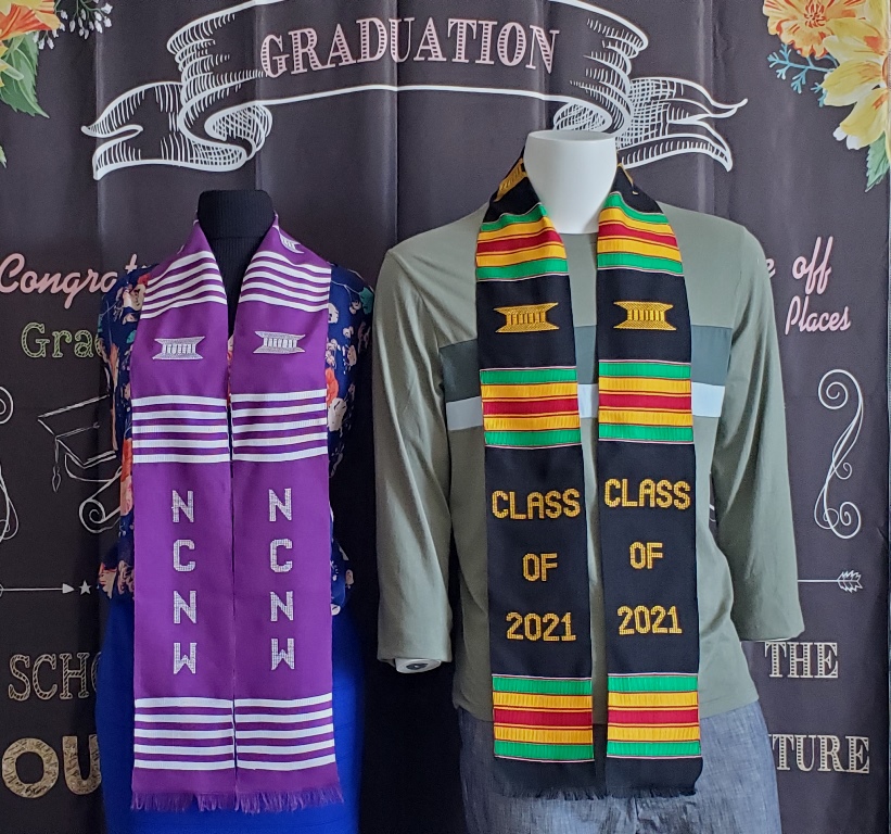 Class of 2023 and NCNW Kente Stoles