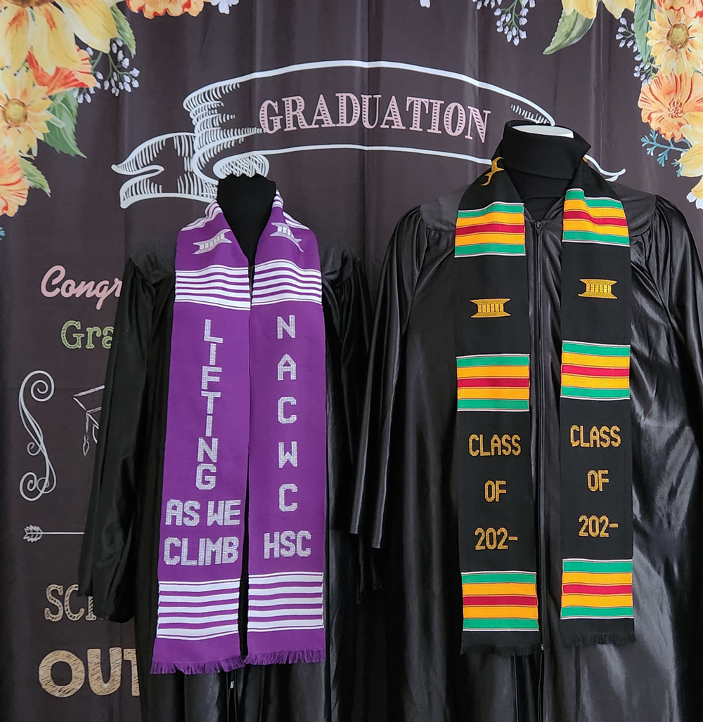 Class of 2024 and NACWC HSC Kente Stoles