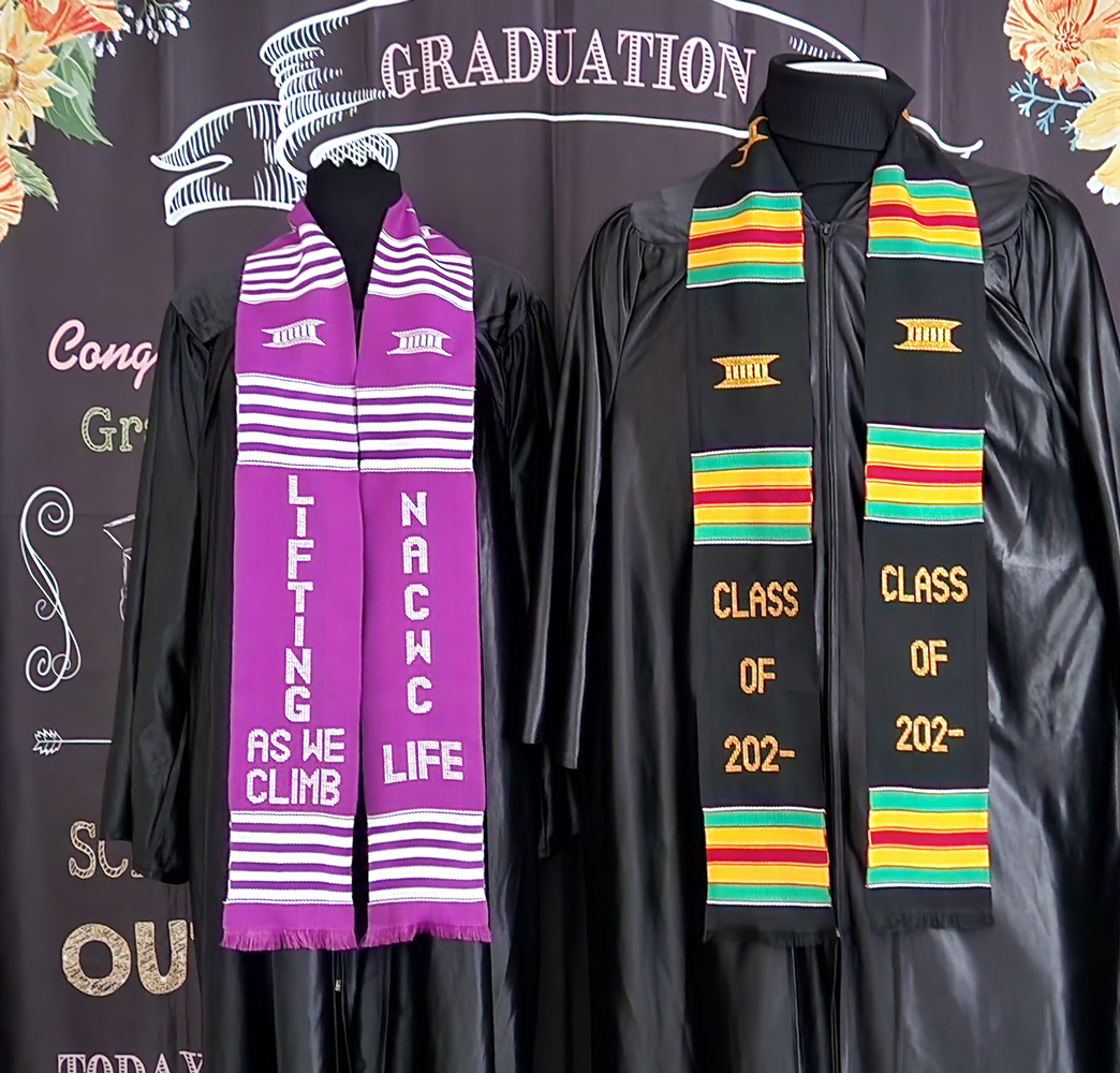 Class of 2023 and NACWC LIFE Kente Stoles