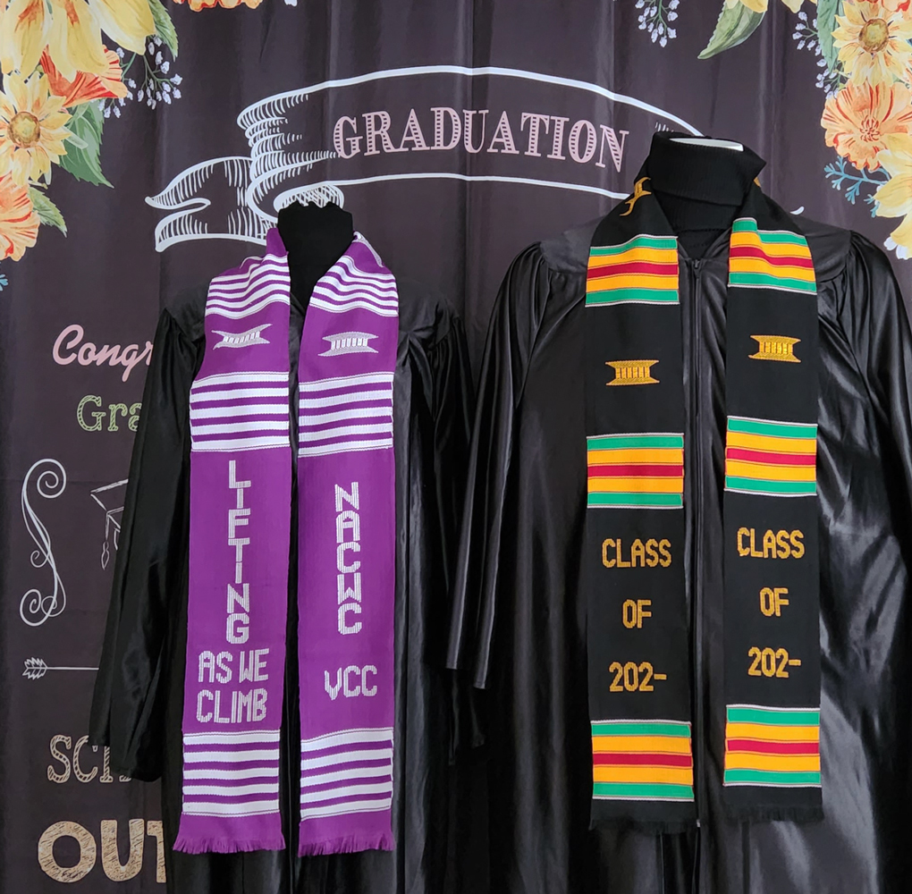 Class of 2023 and NACWC VCC Kente Stoles