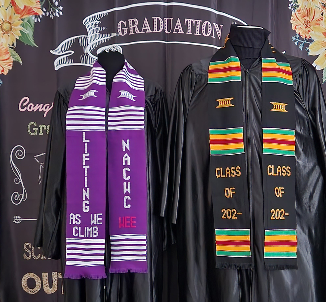 Class of 2023 and NACWC Kente Stoles