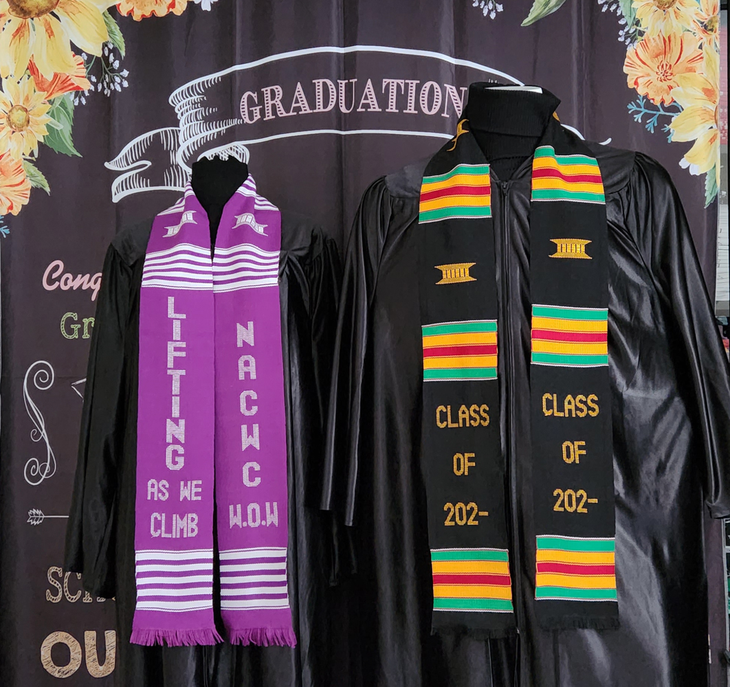 Class of  2023 and NACWC WOW Kente Stoles