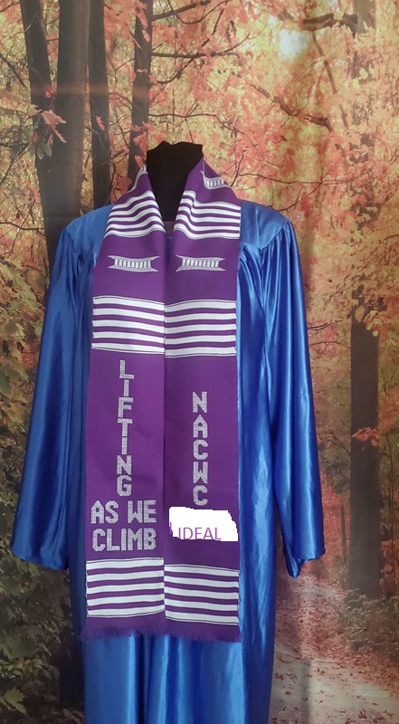 NACWC IDEAL Purple Kente Stoles