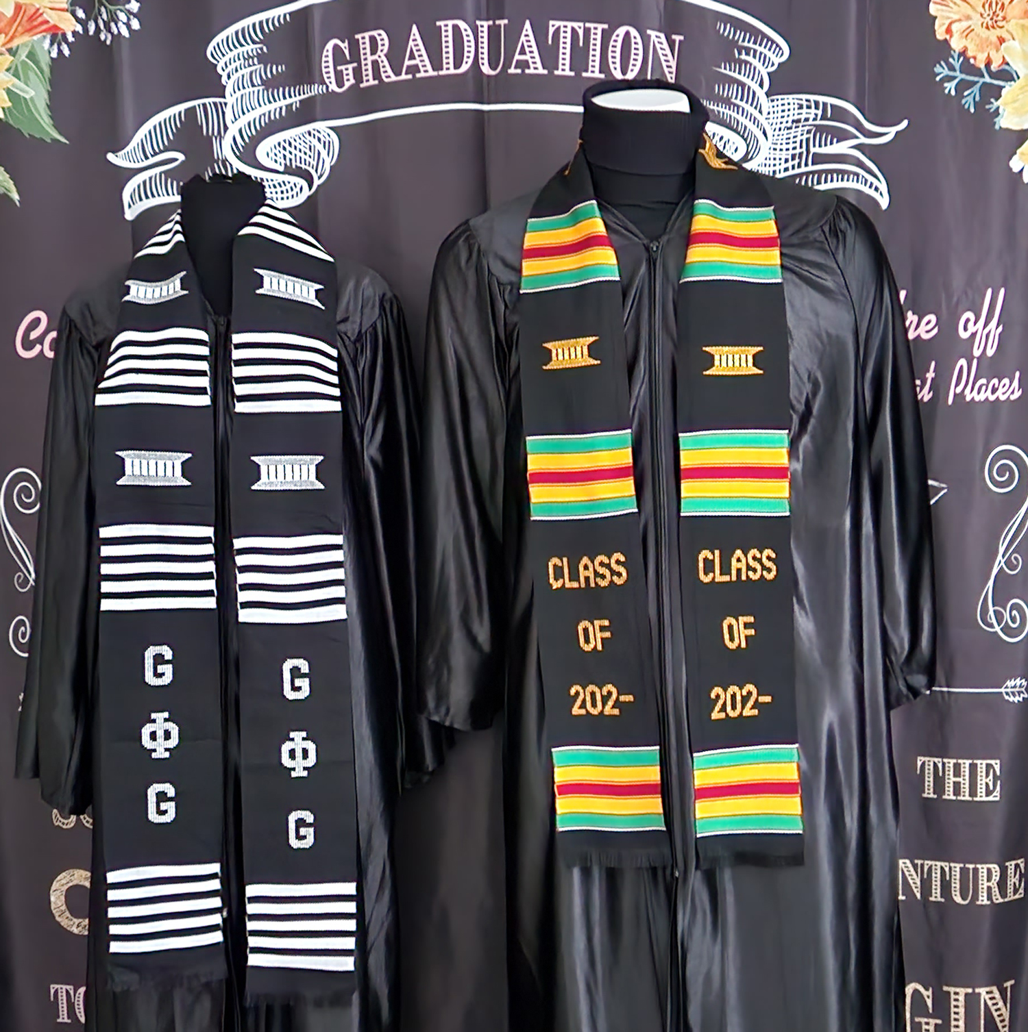 Groove Phi Groove Kente  and Class of 2024 Kente